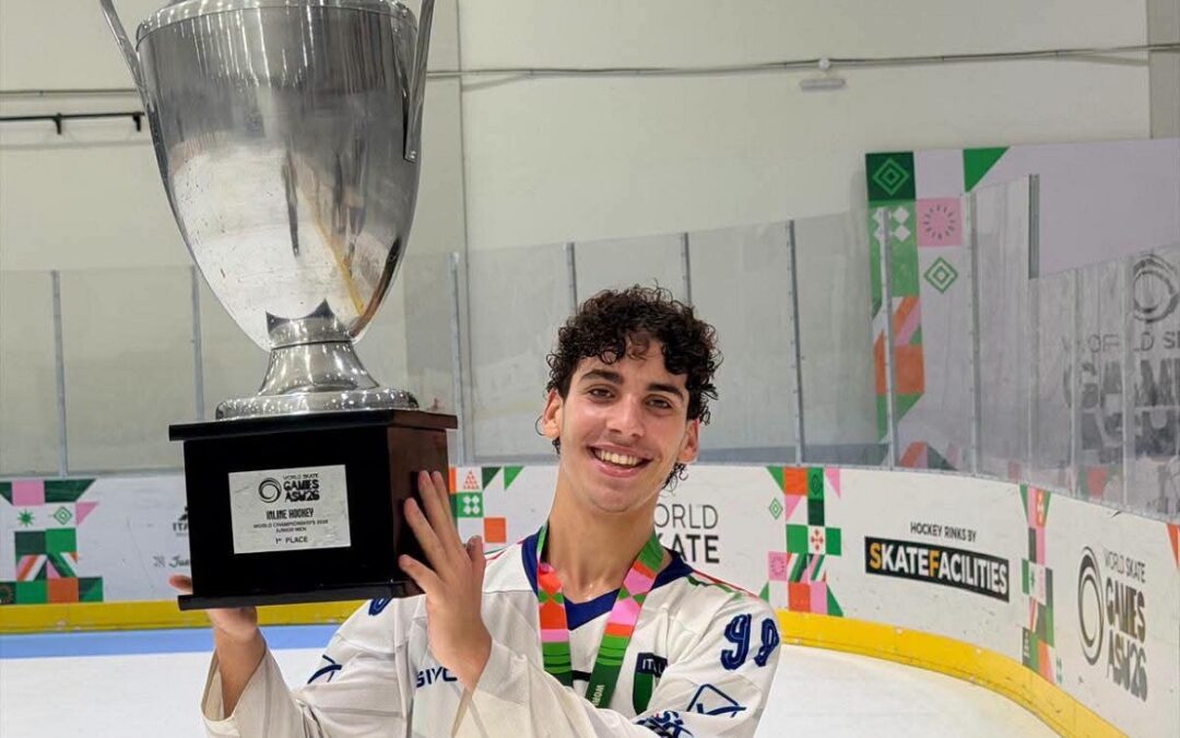 Hockey Inline: Ruggero Meconi porta l’Alto Lazio sul tetto del mondo